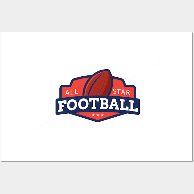 FOOTBALL ALL STAR Wall Art by ahmad211